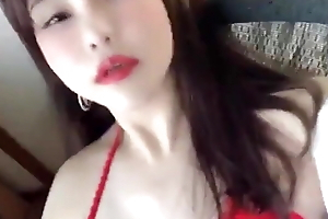 Asian girl with huge breast