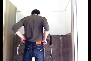 Korean House-servant Mime Toy In Public WC