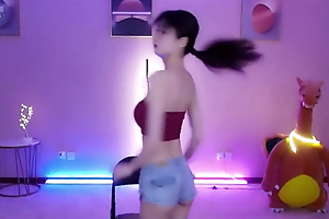 Korean girl dancing