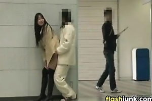 Japanese Chick Flashing And Fucking In Public