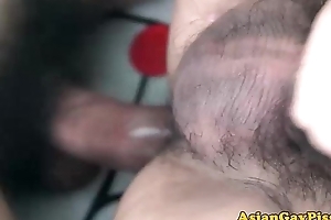 Asian piss fetish dudes cumming together