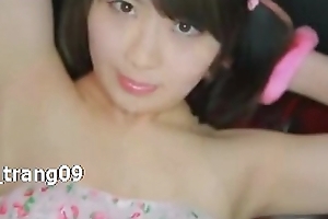 Beautiful japanese girl on every side pink boobs - Help me know her name