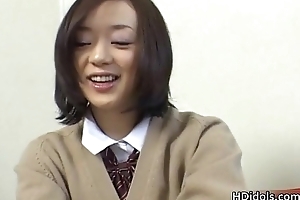 Cute asian schoolgirl upskirt membrane