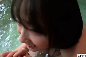 Real Japanese lesbian friends unsocial home video at onsen