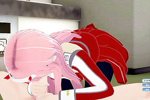 FWB with Zero Two in the changing room