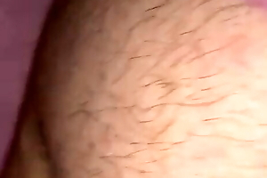 Cum on chunky bbw Paki ass and rubbing it in all directions asshole and Pussy