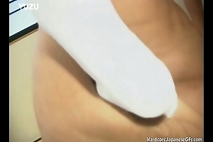 Japanese Girl fingering and Masturbating using dildo Fucking Pussy