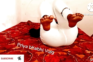 Indian sister yoga class and brother watch and defend him Film