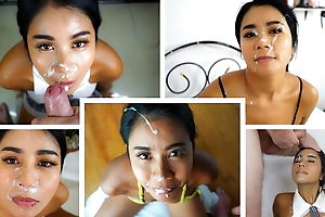 Asian Model Facial Compilation