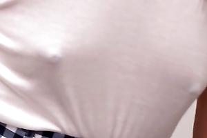 Haru Aizawa :: Seductive No-bra Nipples - CARIBBEANCOM