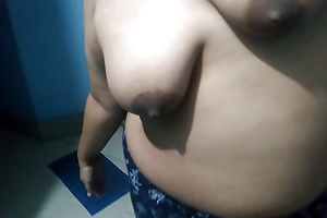 Indian bhabhi naked and exercising almost the morning, big breasts, sexy figure.