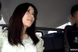 not far from the past Japanese Teen Madoka Araki seduce not far from Suck Stranger Cock in Car