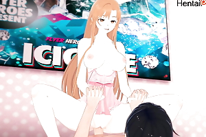 Asuna Riding your Dick SAO Hentai Full-bodied