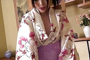 Japanese obscurity main in komono Shino Aoi sucked a permanent cock uncensored.