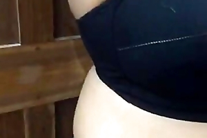 Hot Sexy Deshi Nurturer Showing Breast with Black Bra