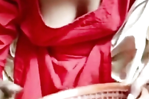 Indian Bhabhi - (Only Of Boobs Lover) downblouse - natural boobs