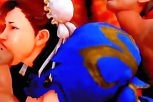 Chun li trying her weary to provide the weary fan service, Hungry for home about !!