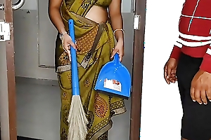 Komal was not at home, husband called the garbage man inner and parenthetically a via fucking at the door