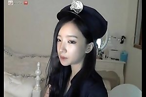 Korean Police Cosplay on cam