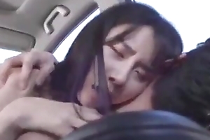 Korean making love upon the car