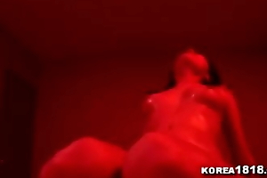 Sexy Korean salon madam gets will not hear of pussy filled
