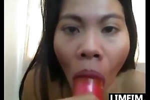 Dirty Asian Girl With A Toy