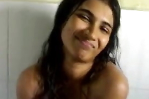 Cutest succulent Bengali is bringing off with her bf’s dick